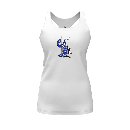 [FT0TRBWH-FYS-LOGO2] Decker Racerback Tank Top (Female Youth S, White, Logo 2)