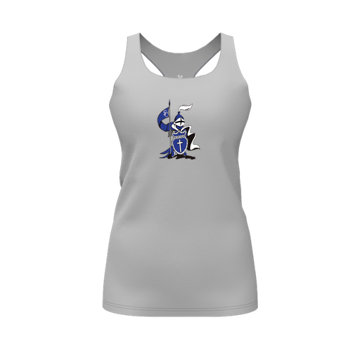 [FT0TRBGY-FYS-LOGO2] Decker Racerback Tank Top (Female Youth S, Gray, Logo 2)