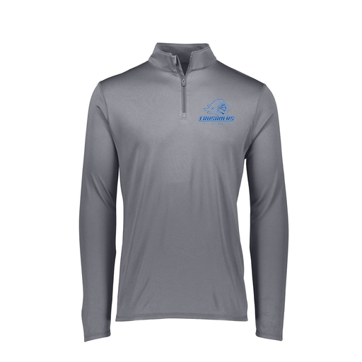 [FTLQFLGY-FAXS-LOGO3] Decker Women's Flex-Lite 1/4 Zip Shirt (Female Adult XS, Gray, Logo 3)