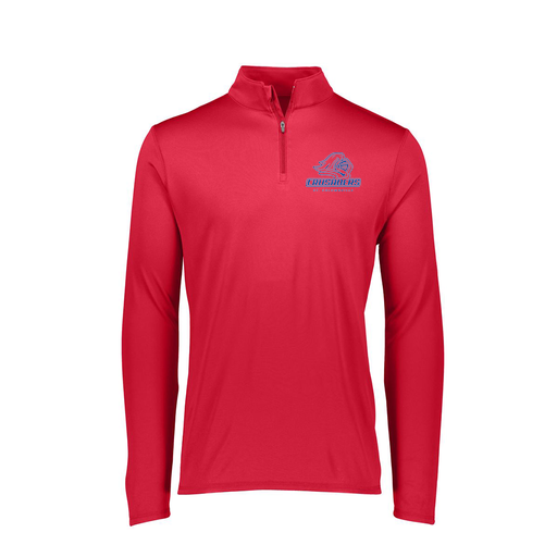[FTLQFLRD-FAXS-LOGO3] Decker Women's Flex-Lite 1/4 Zip Shirt (Female Adult XS, Red, Logo 3)