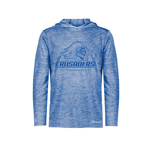 [FOLHCGRY-AS-LOGO3] Decker Men's Charge Hoodie (Adult S, Royal, Logo 3)