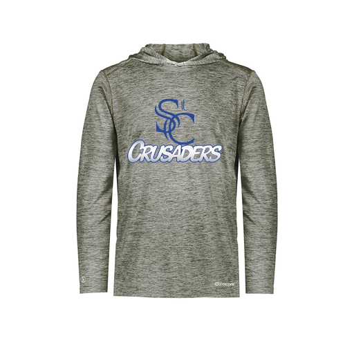 [FOLHCGGY-AS-LOGO1] Decker Men's Charge Hoodie (Adult S, Gray, Logo 1)