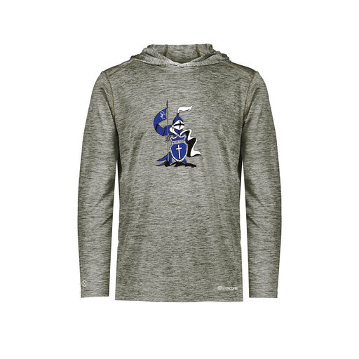 [FOLHCGGY-AS-LOGO2] Decker Men's Charge Hoodie (Adult S, Gray, Logo 2)