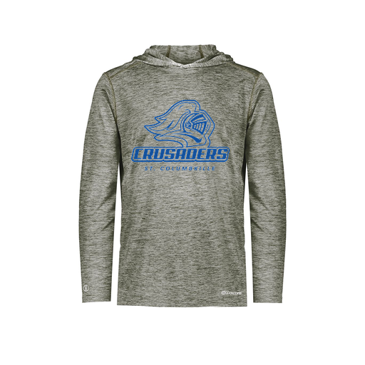 [FOLHCGGY-AS-LOGO3] Decker Men's Charge Hoodie (Adult S, Gray, Logo 3)