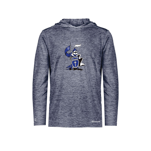 [FOLHCGNV-YS-LOGO2] Decker Youth Charge Hoodie (Youth S, Navy, Logo 2)