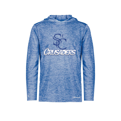 [FOLHCGRY-YS-LOGO1] Decker Youth Charge Hoodie (Youth S, Royal, Logo 1)