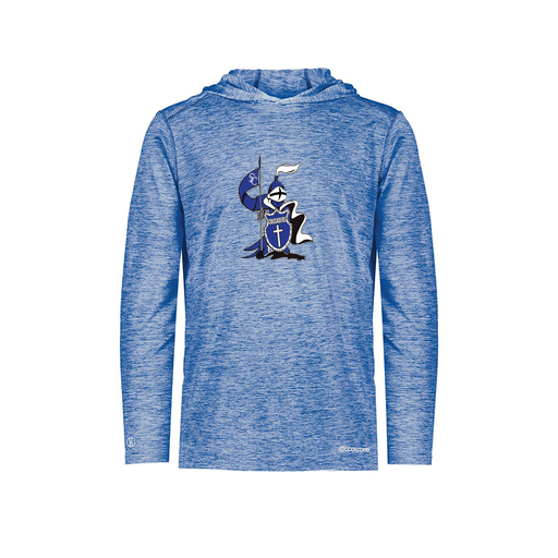 [FOLHCGRY-YS-LOGO2] Decker Youth Charge Hoodie (Youth S, Royal, Logo 2)