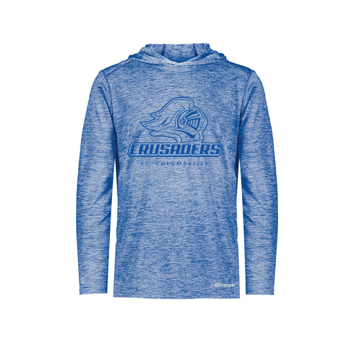 [FOLHCGRY-YS-LOGO3] Decker Youth Charge Hoodie (Youth S, Royal, Logo 3)