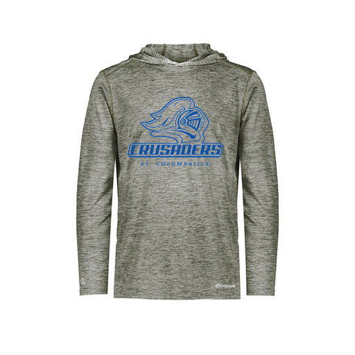 [FOLHCGGY-YS-LOGO3] Decker Youth Charge Hoodie (Youth S, Gray, Logo 3)