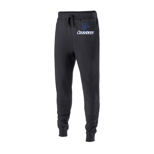 [229648.E83.S-LOGO1] Youth 60/40 Fleece Jogger (Youth S, Gray, Logo 1)